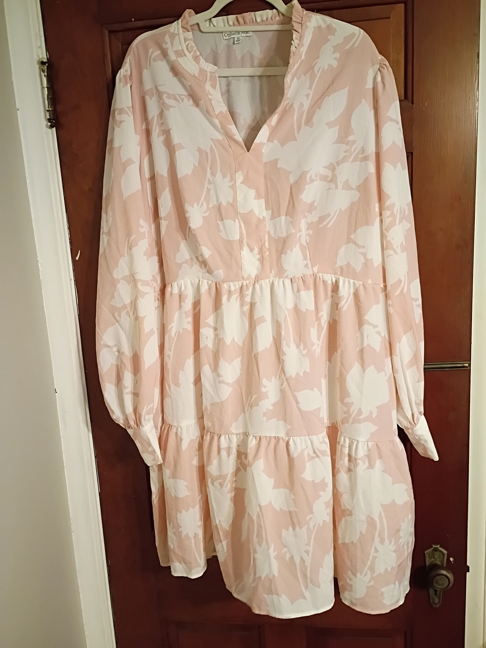 Ophelia Roe Floral V-Neck Tiered Dress Size 3X